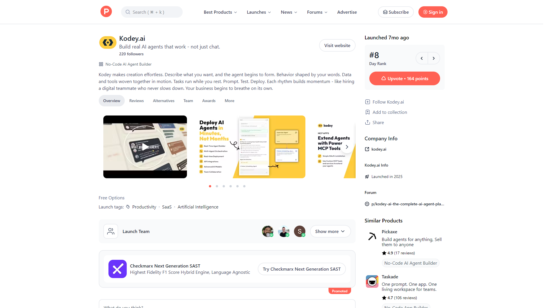Kodey.ai public launch page source material
